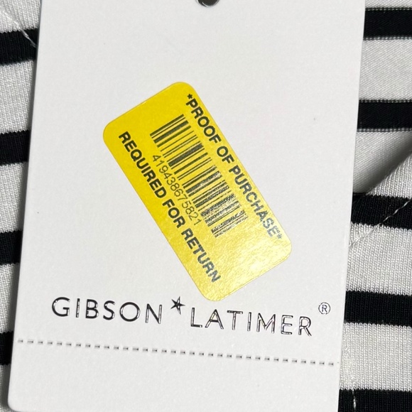 Gibson & Latimer Black & White Cotton Top – Size XL (NWT) - Picture 3 of 4